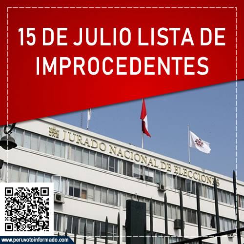 JNE tendría resuelto casos de listas improcedentes para quincena de julio